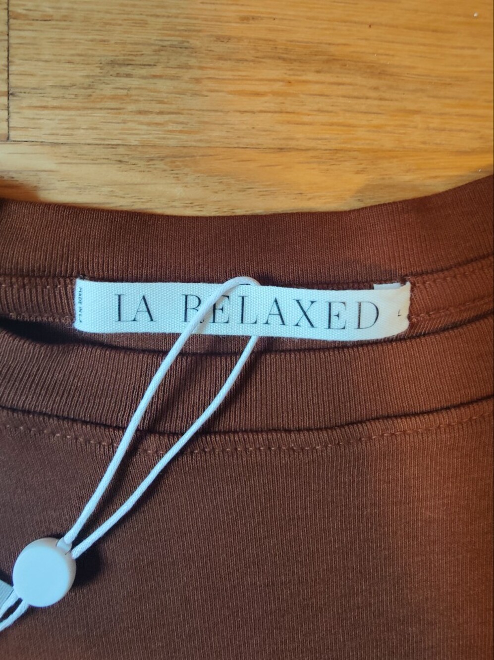 L.A. Relaxed Short Sleeve Top in Brown - Picture 2 of 5